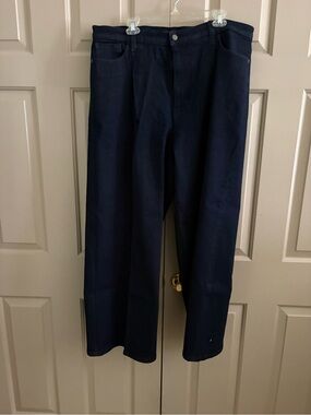 Banana Republic Women's Navy Wide-Leg Jeans